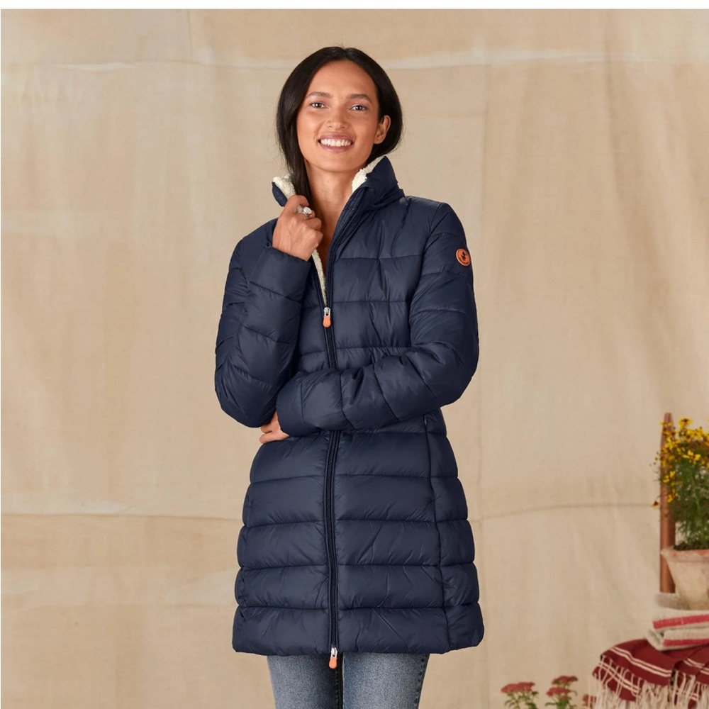 Women's Navy Puffer Jacket